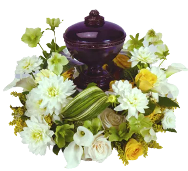 Urn with Flower Ring